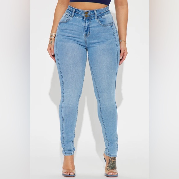 Light Blue Women's Jeans Size 13 Y2k - Picture 7 of 7